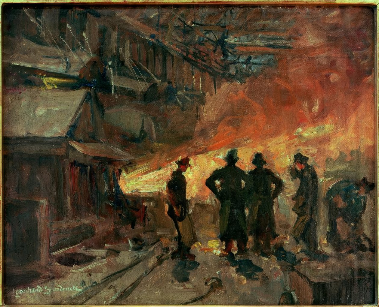 In the Thomas Works (Gutehoffnungshütte Oberhausen) by Leonhard Sandrock