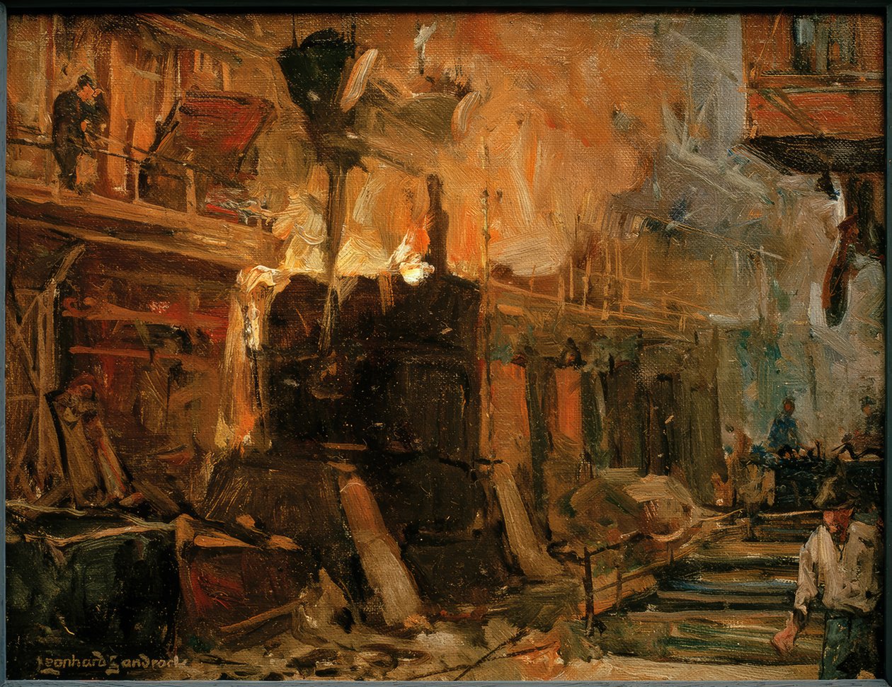 Steel Foundry by Leonhard Sandrock