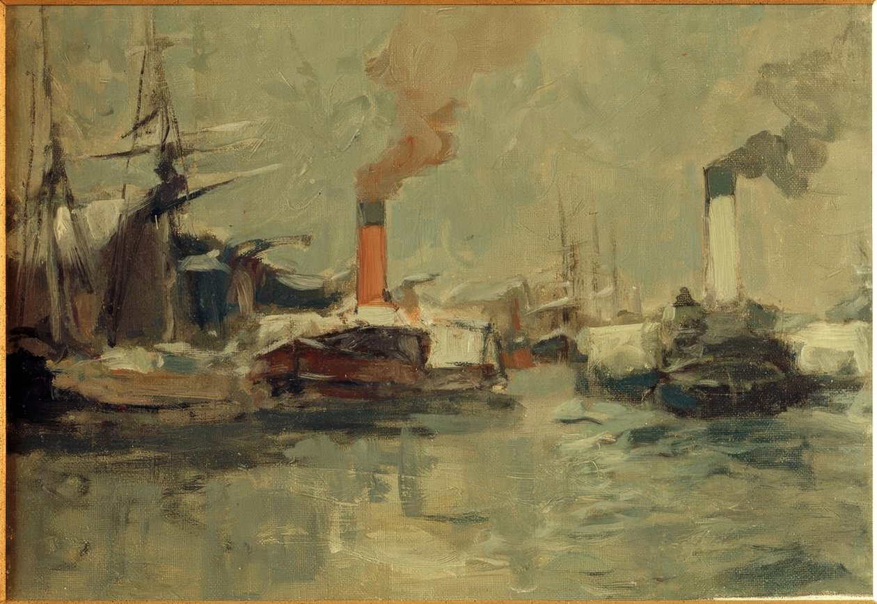 Paddle Steamer by Leonhard Sandrock