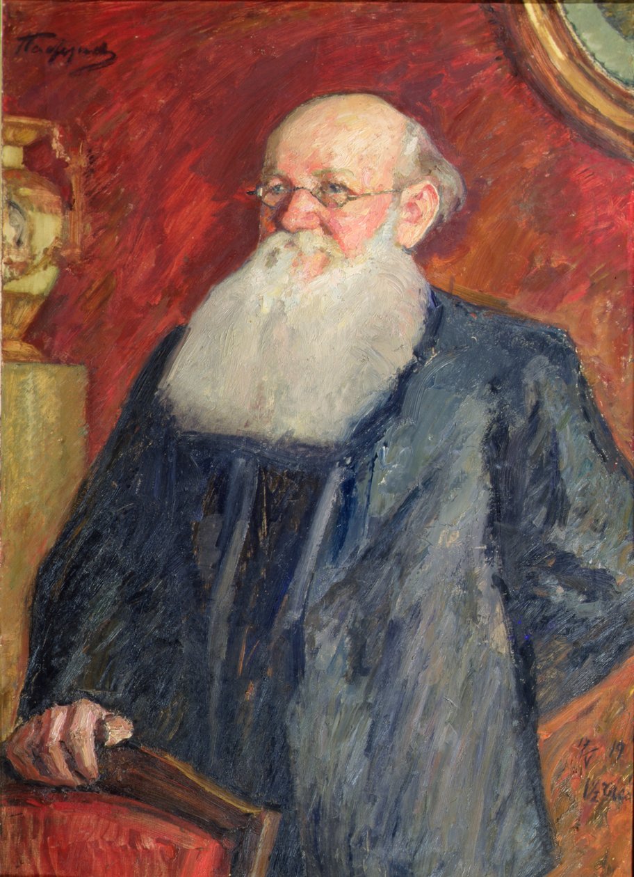 Portrait of the Revolutionary Count Piotr Kropotkin by Leonid Osipovic Pasternak