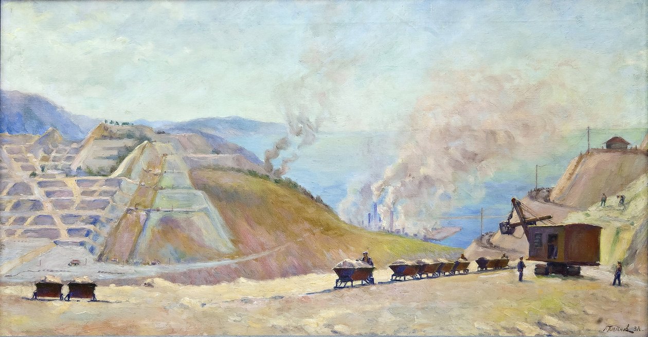 Cement Plant by Pletnev by Leonid Arkadyevich Pletnev