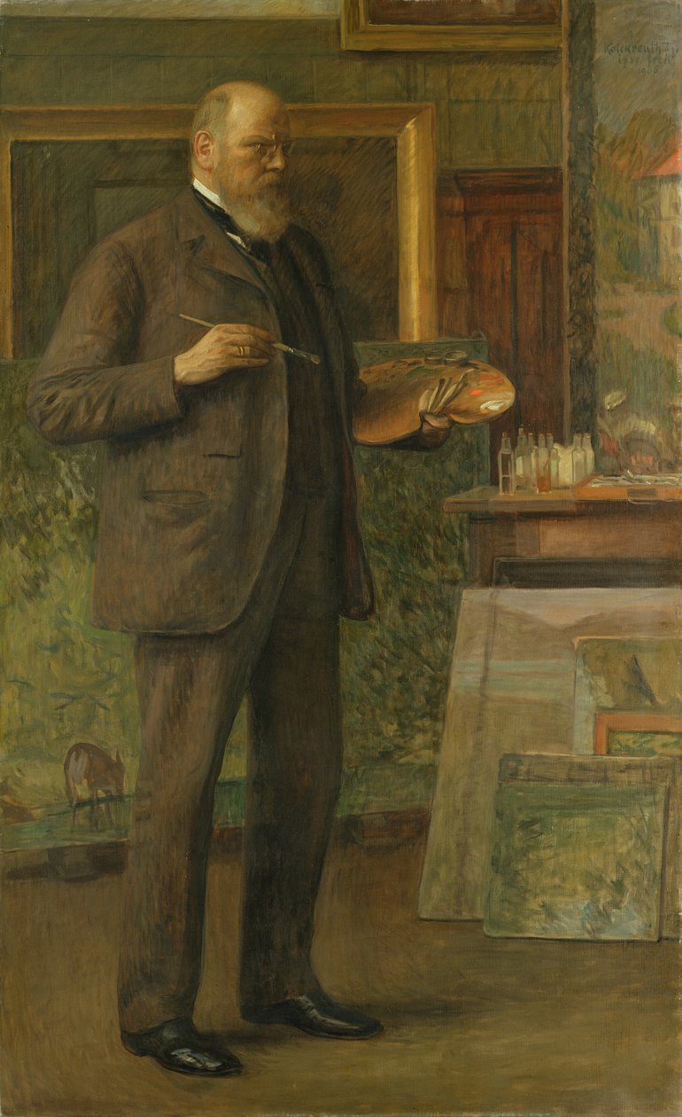Self Portrait by Leopold Karl Walter von Kalckreuth
