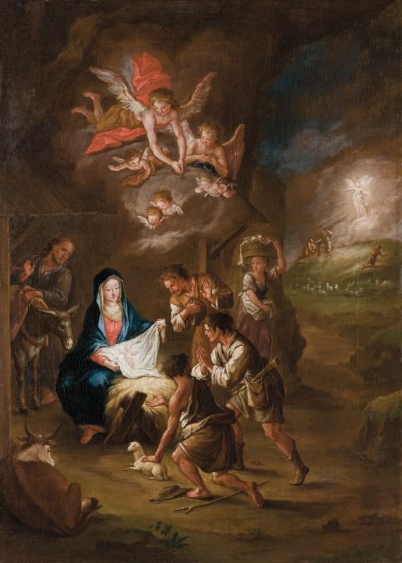The Adoration of the Shepherds by Leopold Layer