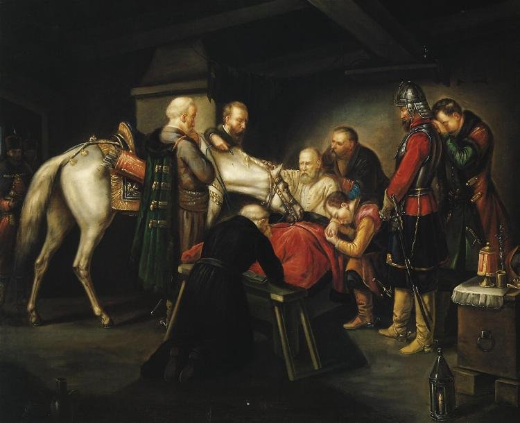 The Death of Czarniecki by Leopold Loeffler
