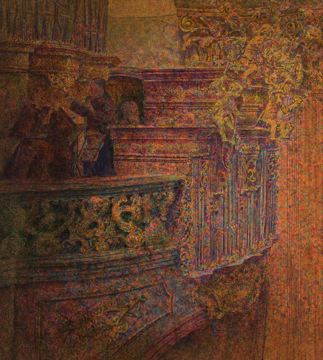 Church in Melk Abbey by Leopold Blauensteiner