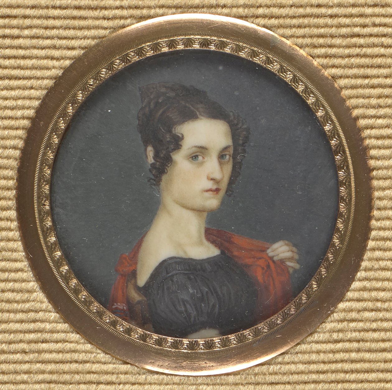Portrait of a Lady in Dark Dress by Leopold Blonder