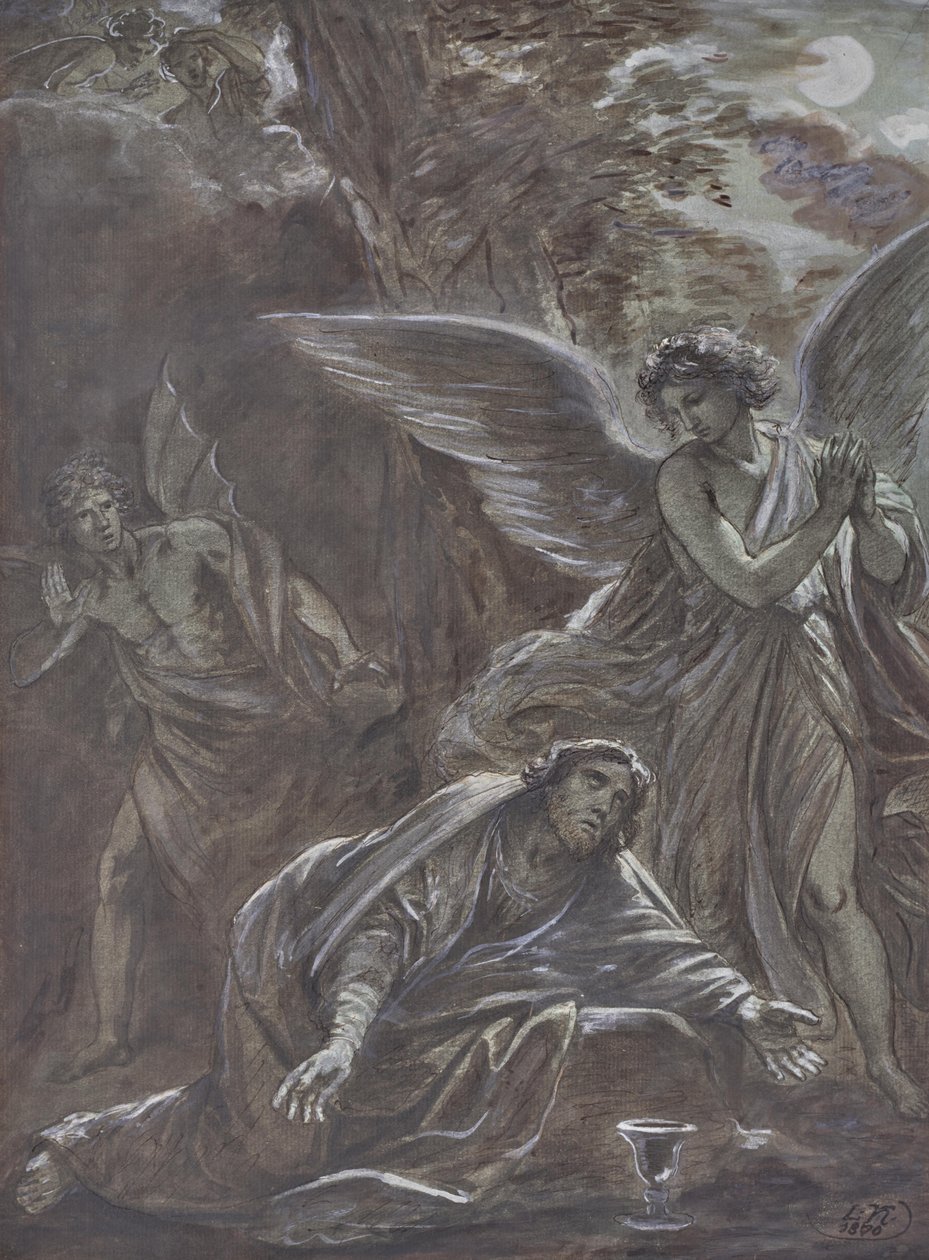 Christ on the Mount of Olives by Leopold Kupelwieser