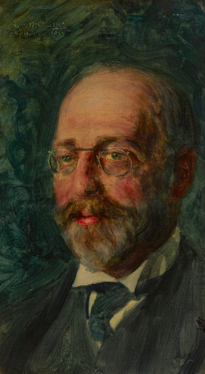 Portrait of Elkan Adler by Leopold Pilichowski