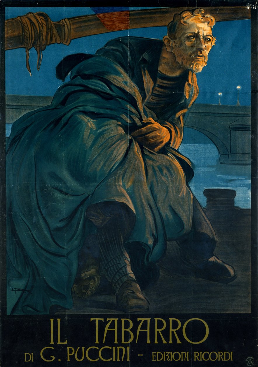 Opera Il Tabarro by Giacomo Puccini by Leopoldo Metlicovitz