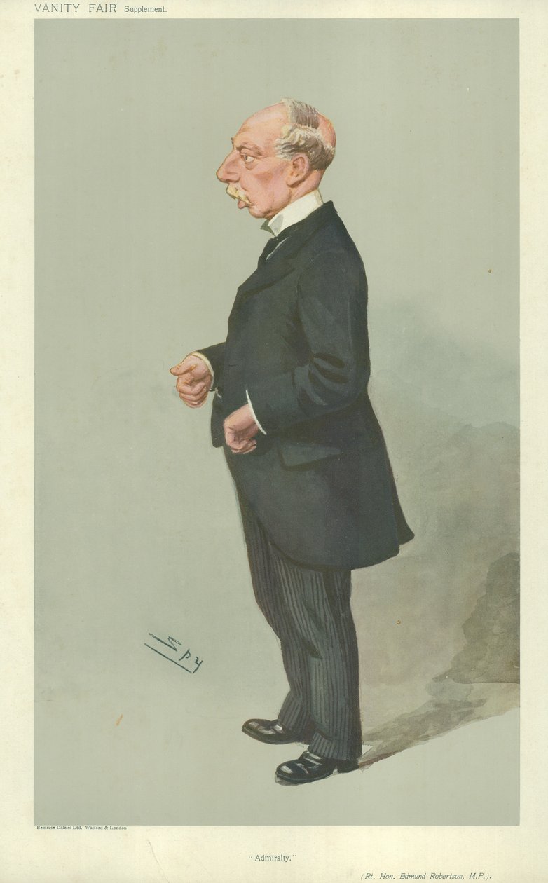 The Right Hon Edmund Robertston by Leslie Matthew Ward