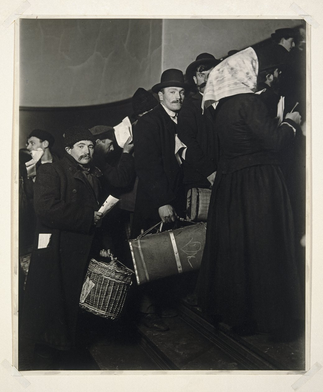 Climbing into the Promised Land, Ellis Island, 1908 by Lewis Wickes Hine