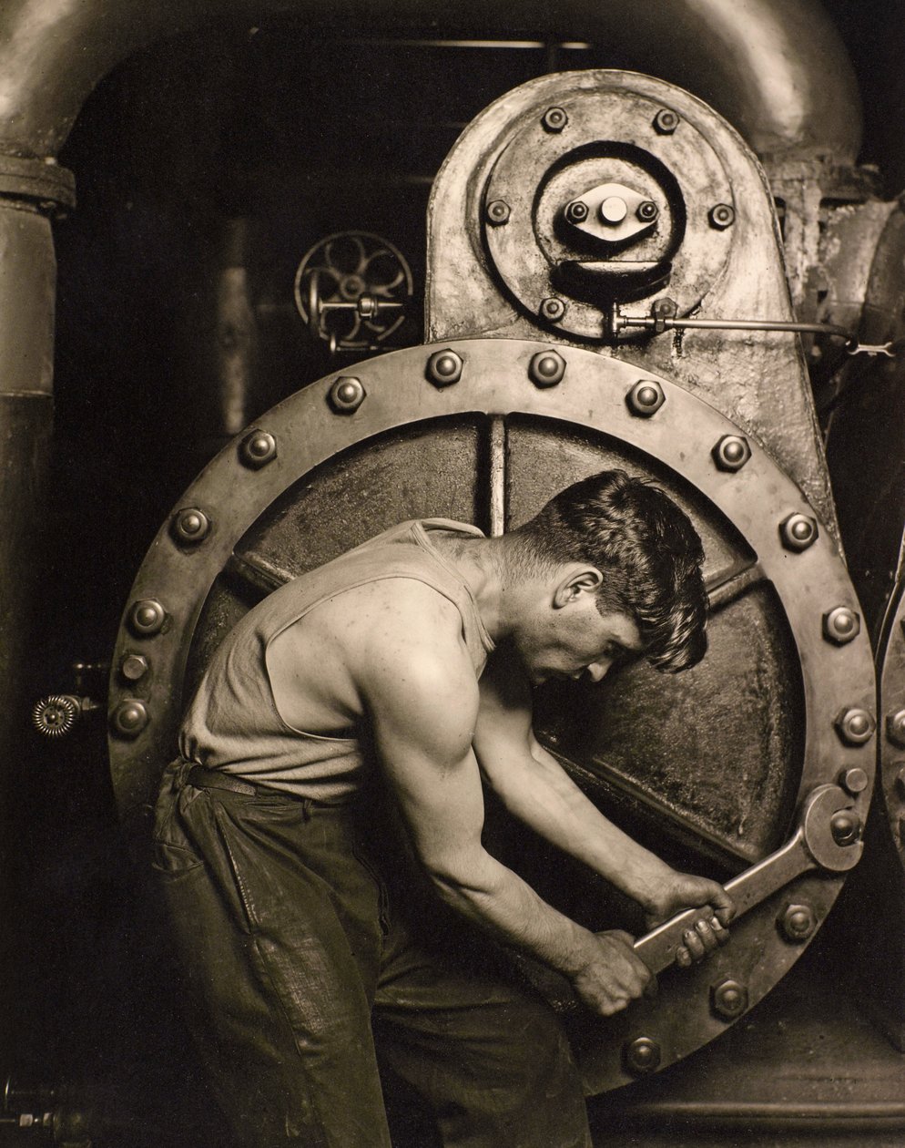Powerhouse Mechanic, c.1924 by Lewis Wickes Hine