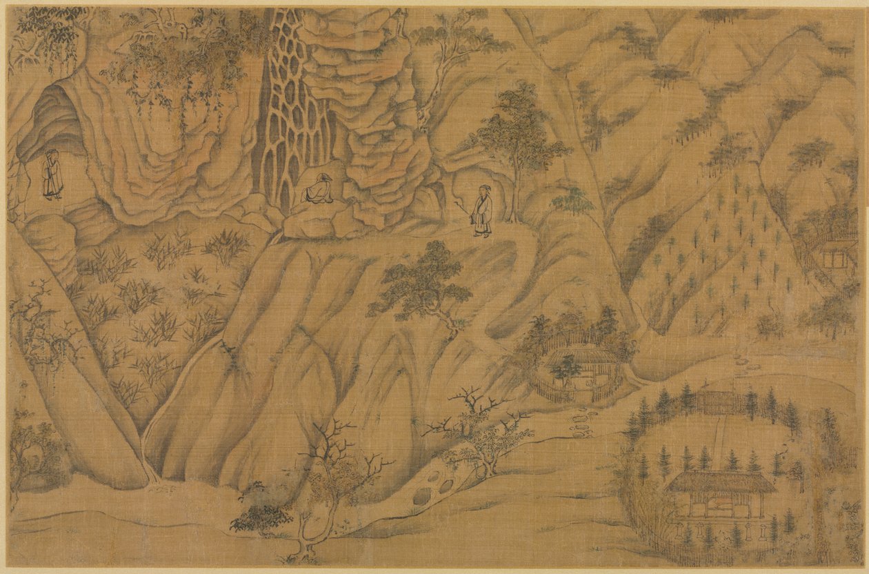 Dwelling in the Longmian ("Sleeping Dragon") Mountains by Li Gonglin