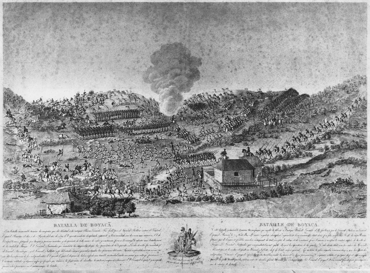 Battle of Boyaca (engraving) by Unbekannt Unbekannt