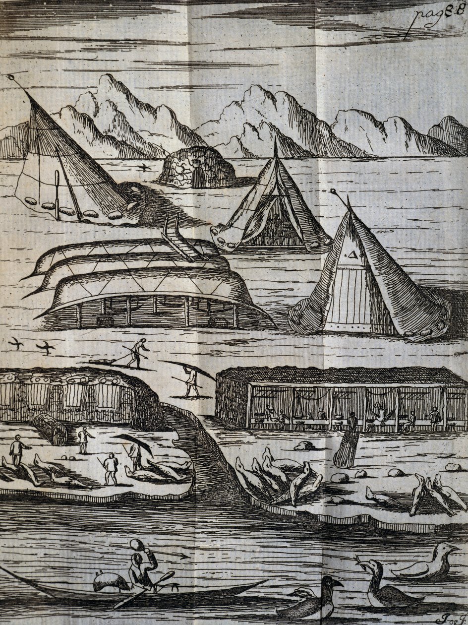 Eskimo Dwellings by Unbekannt Unbekannt