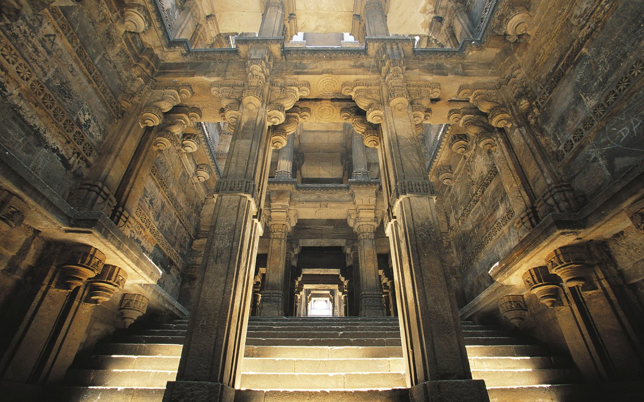 Stairway to Dada Hari Baoli stepwell by Unbekannt Unbekannt
