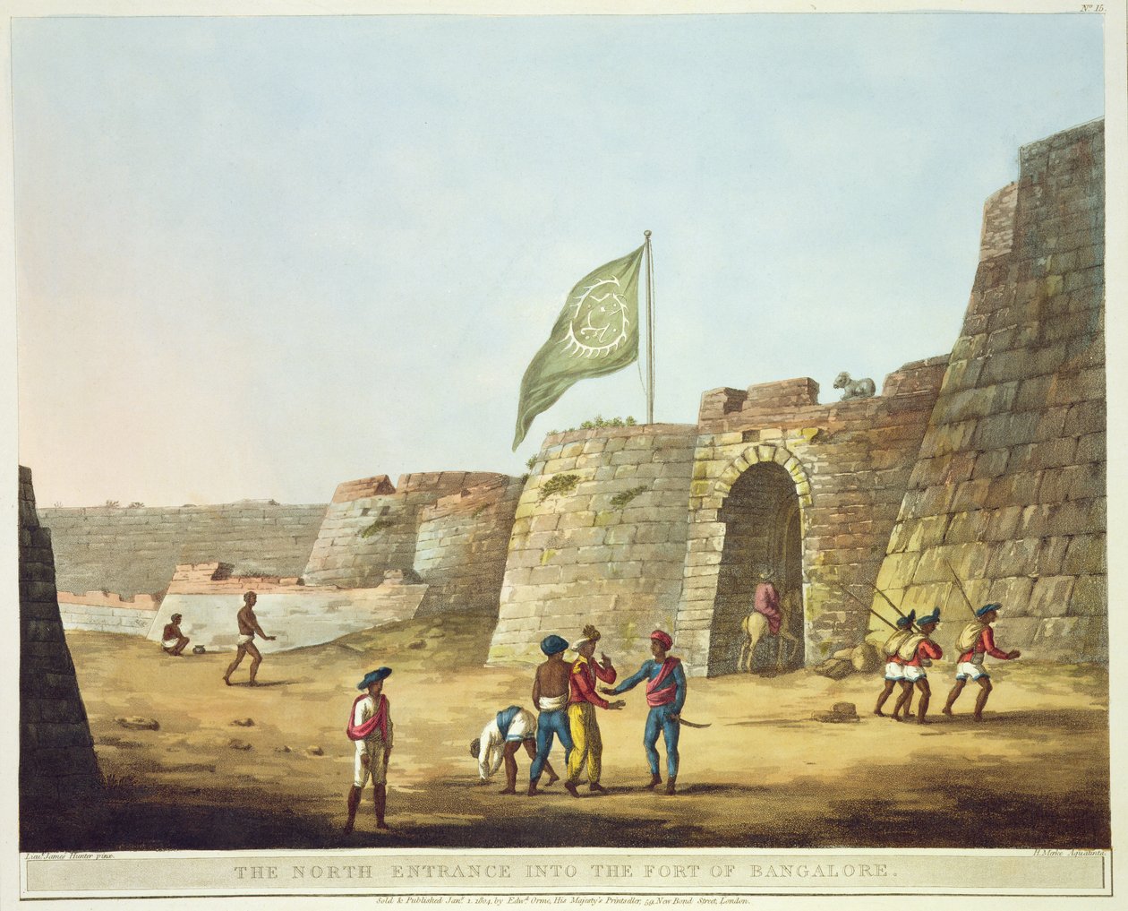 The North Entrance into the Fort of Bangalore, plate 15 from 