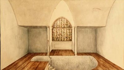 The Cold Bath Room at Aynhoe by Lili Cartwright