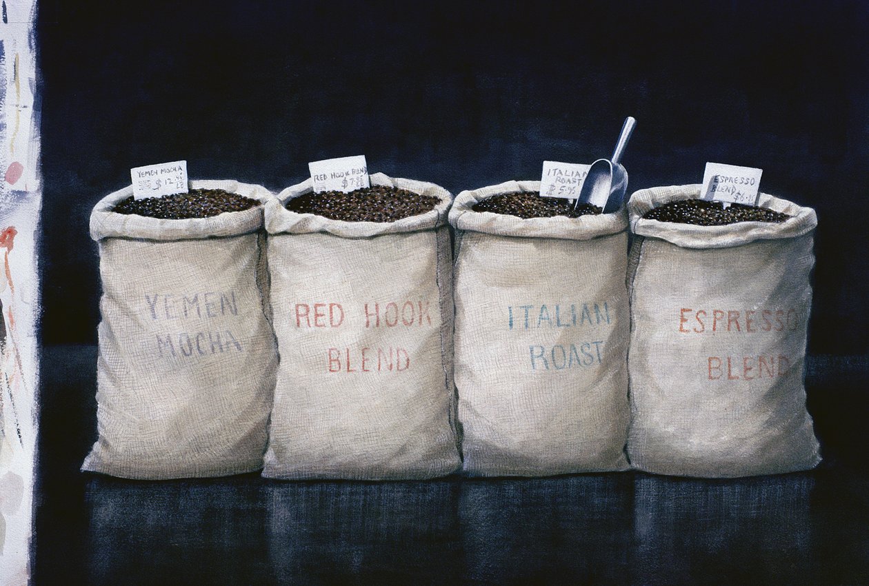 Coffee Sacks, 1990 by Lincoln Seligman