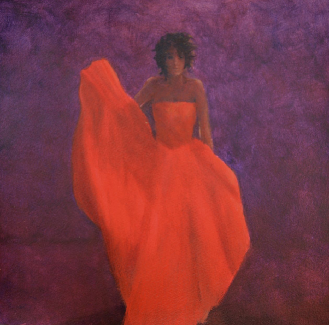 Girl in Red Dress by Lincoln Seligman