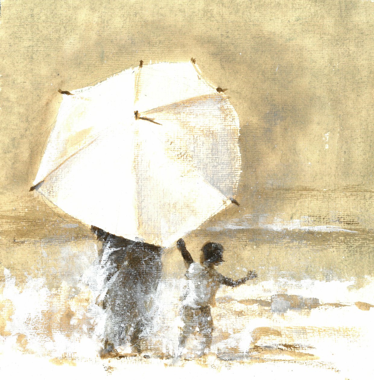 Umbrella and Child 2 by Lincoln Seligman