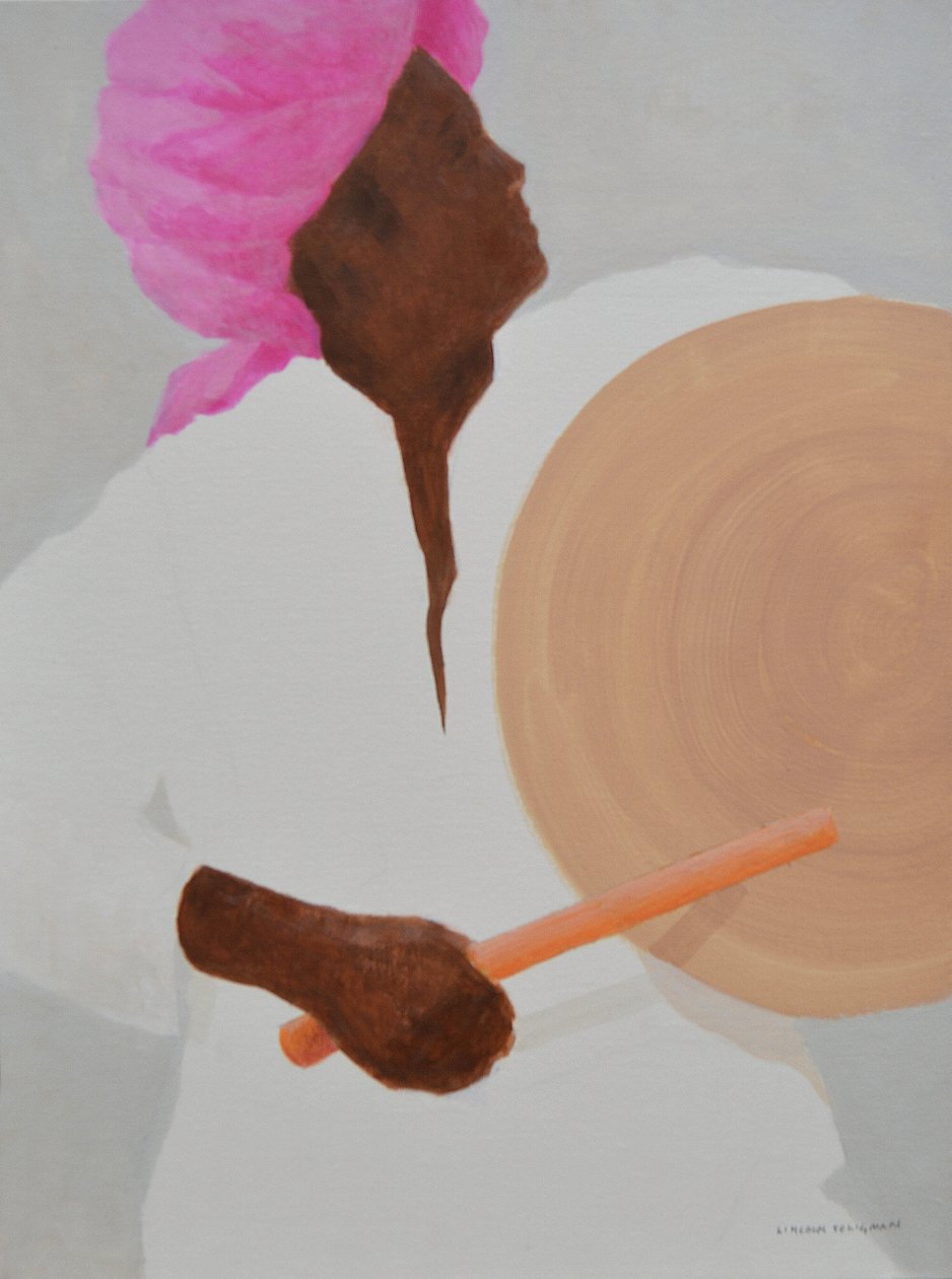 Drummer, Pink Turban by Lincoln Seligman
