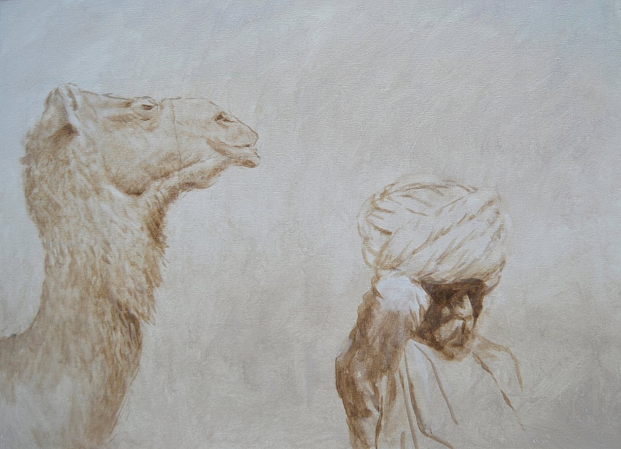 Rabari Leading Camel by Lincoln Seligman