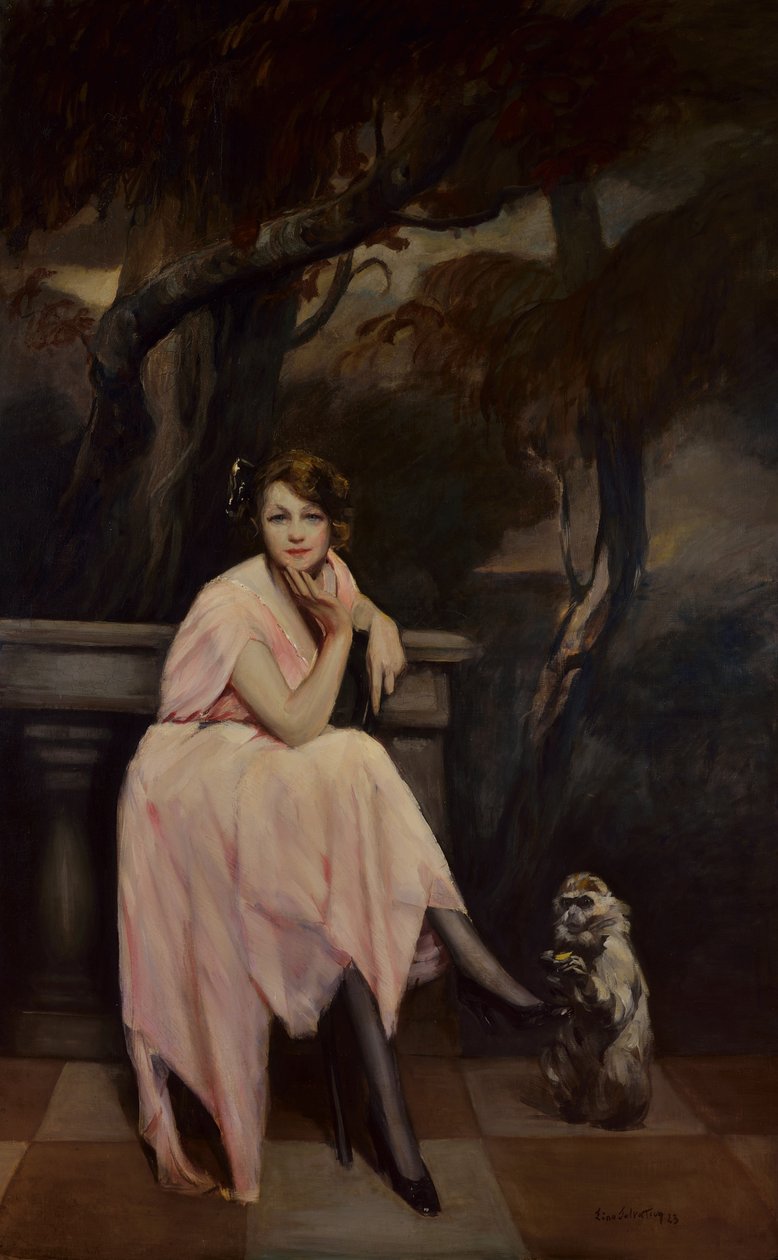 Signorina in Rosa by Lino Selvatico