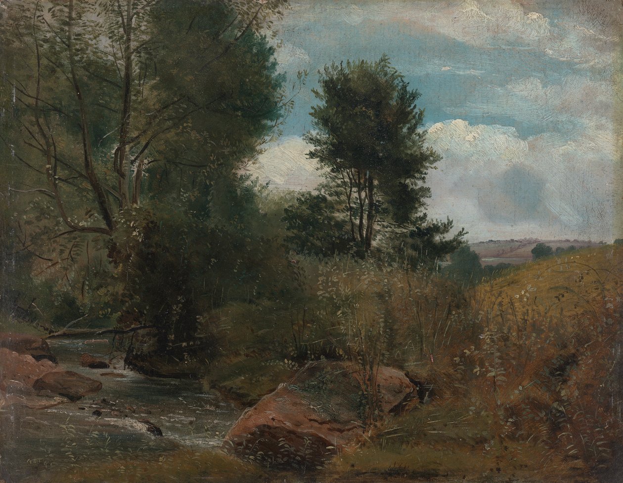 View on the River Sid, Near Sidmouth by Lionel Constable