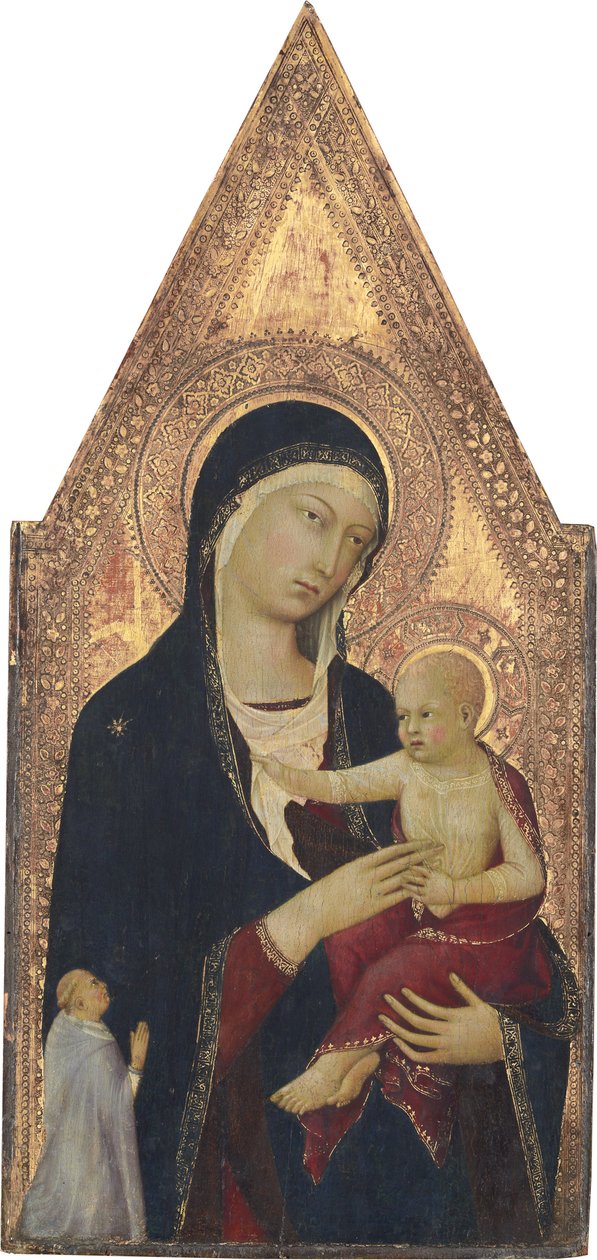 Madonna and Child with Donor by Lippo Memmi