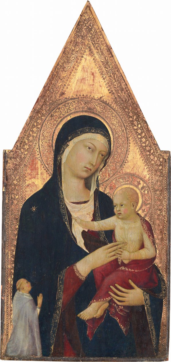 Madonna and Child with Donor by Lippo Memmi