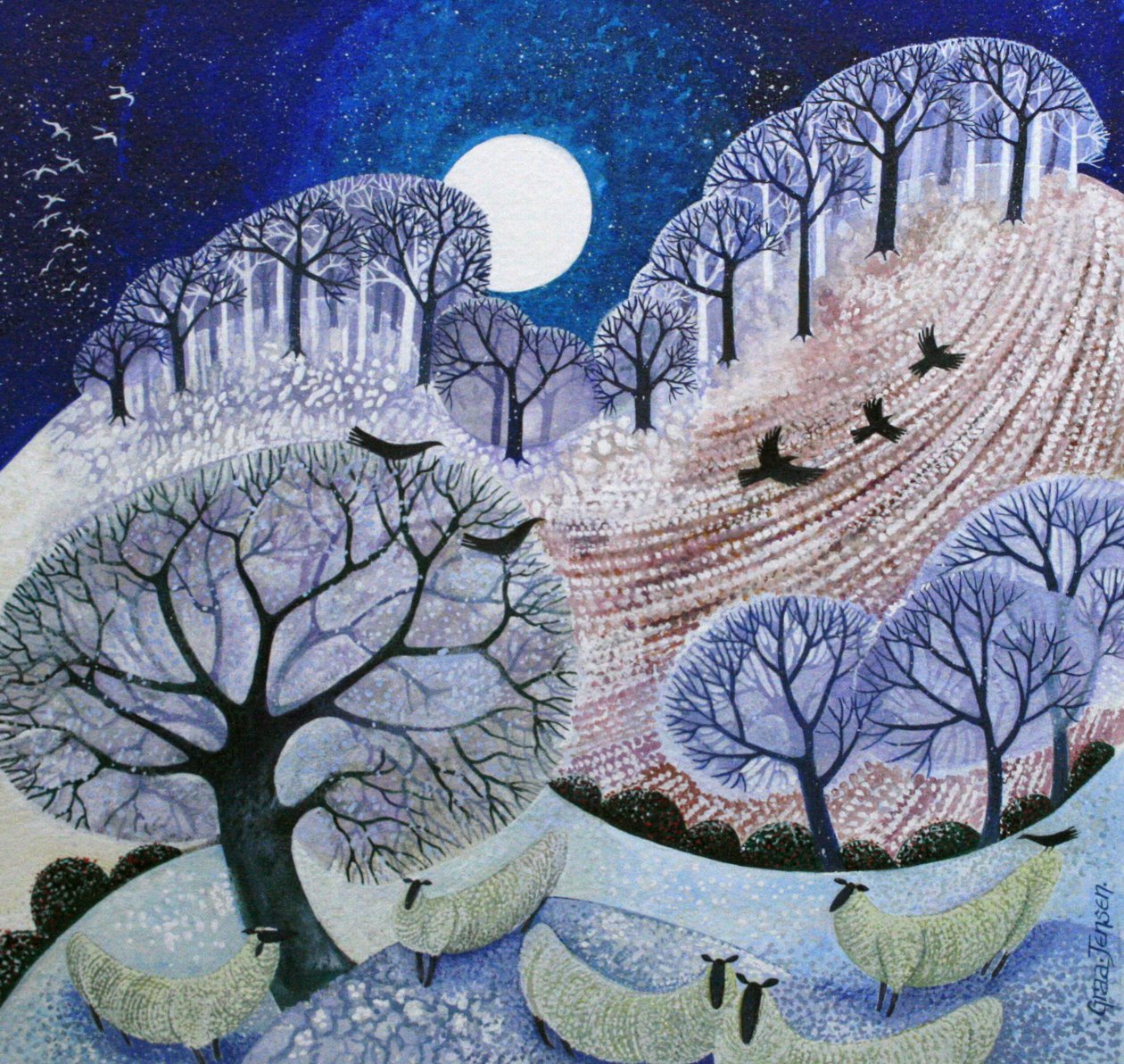 First Snow Surrey Hills by Lisa Graa Jensen