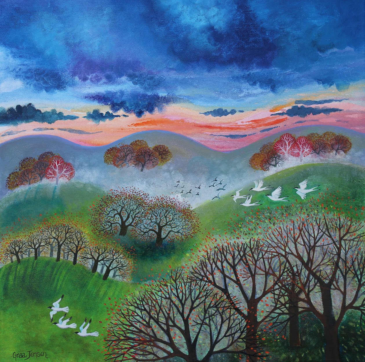 October Sunset by Lisa Graa Jensen