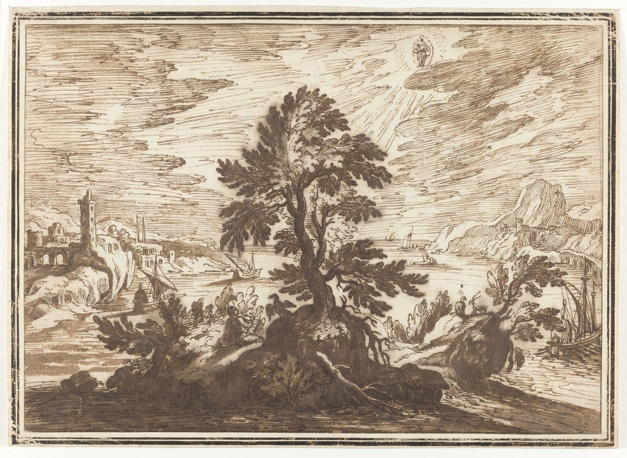 John the Evangelist on Patmos by Lodewijk Toeput