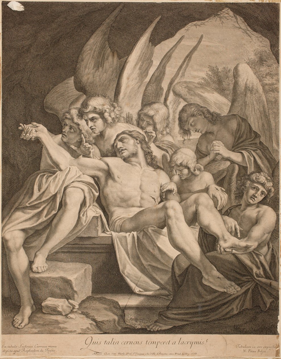 The Trinity with the Dead Christ, 1668 by Lodovico Carracci