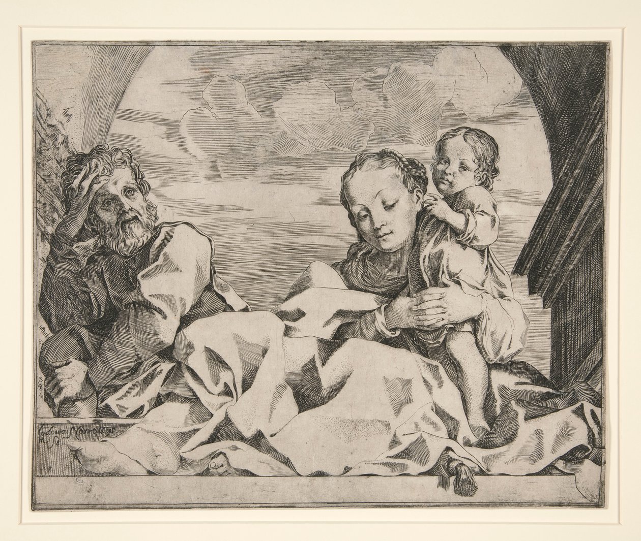 The Holy Family by Lodovico Carracci