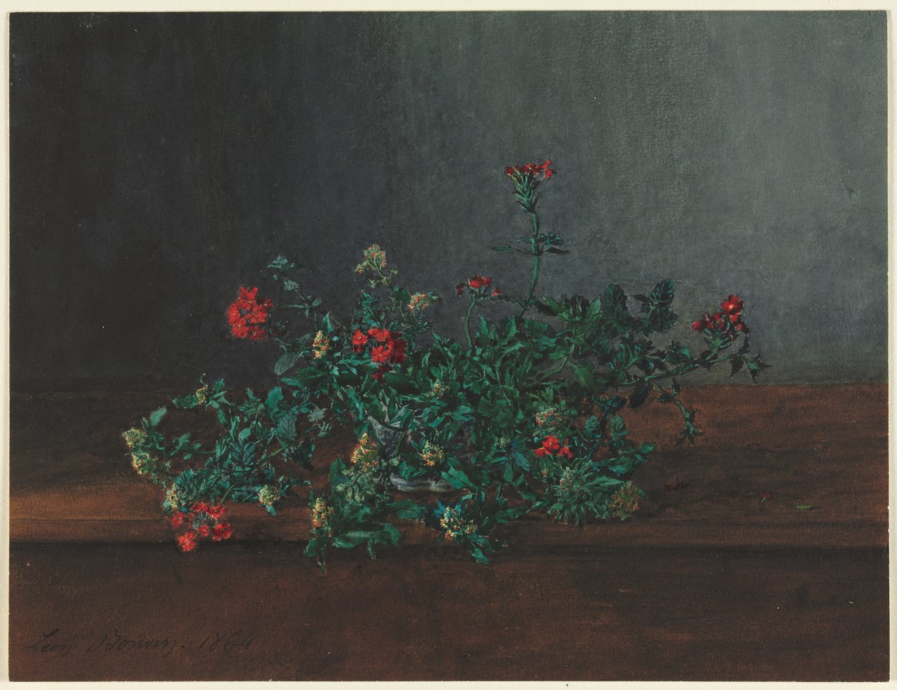 Still Life with Wild Flowers by Léon Bonvin