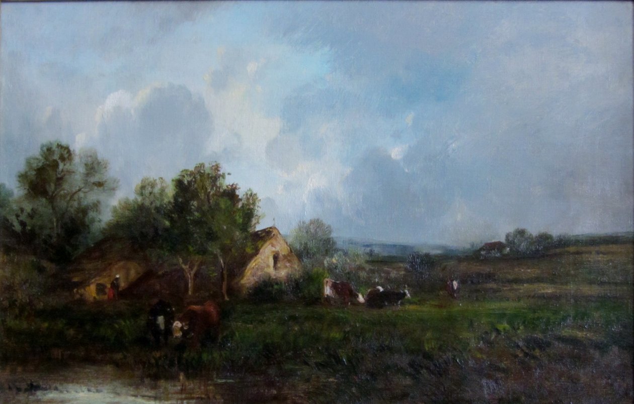 French Landscape by Leon Victor Dupre