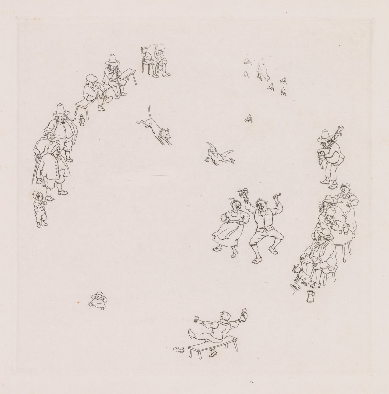 Revelers by Léonce Justin Alexandre Petit