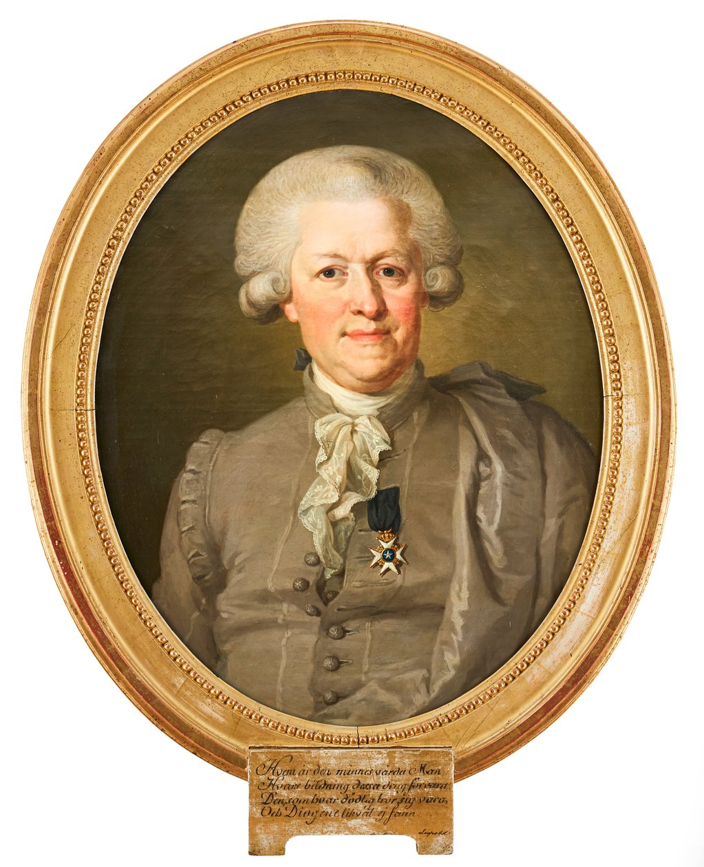 Portrait of Governor Nils von Rosenstein Wearing the National Costume and the Order of the North Star. Painting by Lorenz Pasch the Younger (1733–1805) by Lorenz Pasch