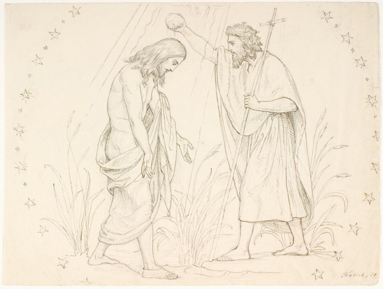 The Baptism of Christ by Lorenz Frølich