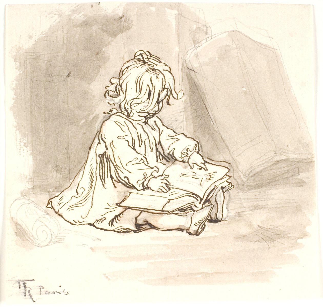 Lili Reading by Lorenz Frølich