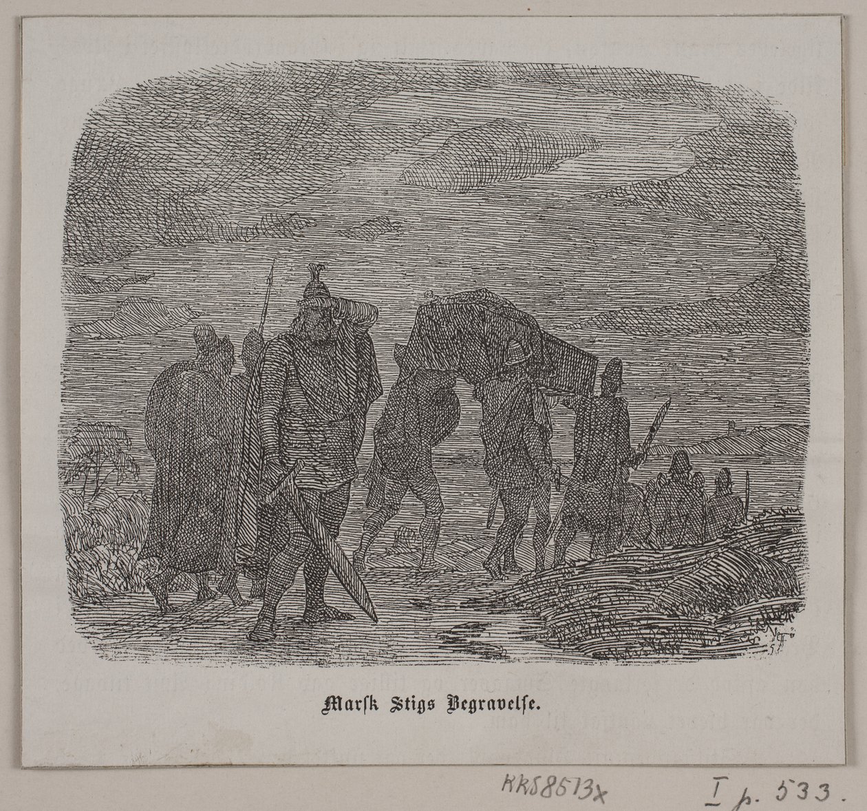The Burial of Marsk Stig by Lorenz Frølich