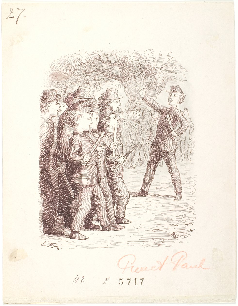 Soldier Play. Pierre is Captain by Lorenz Frølich