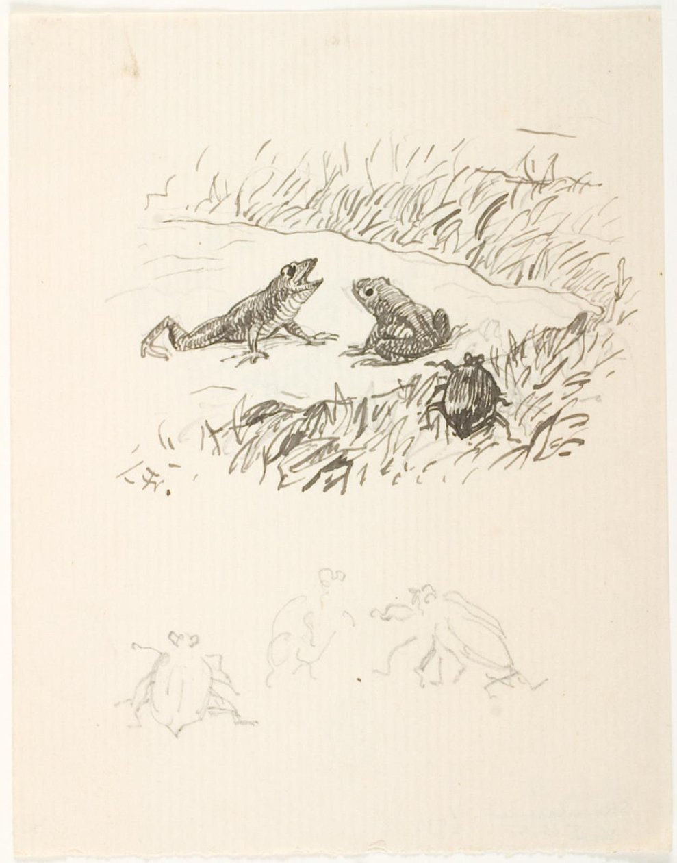 Draft for Illustration for The Dung Beetle by Lorenz Frølich