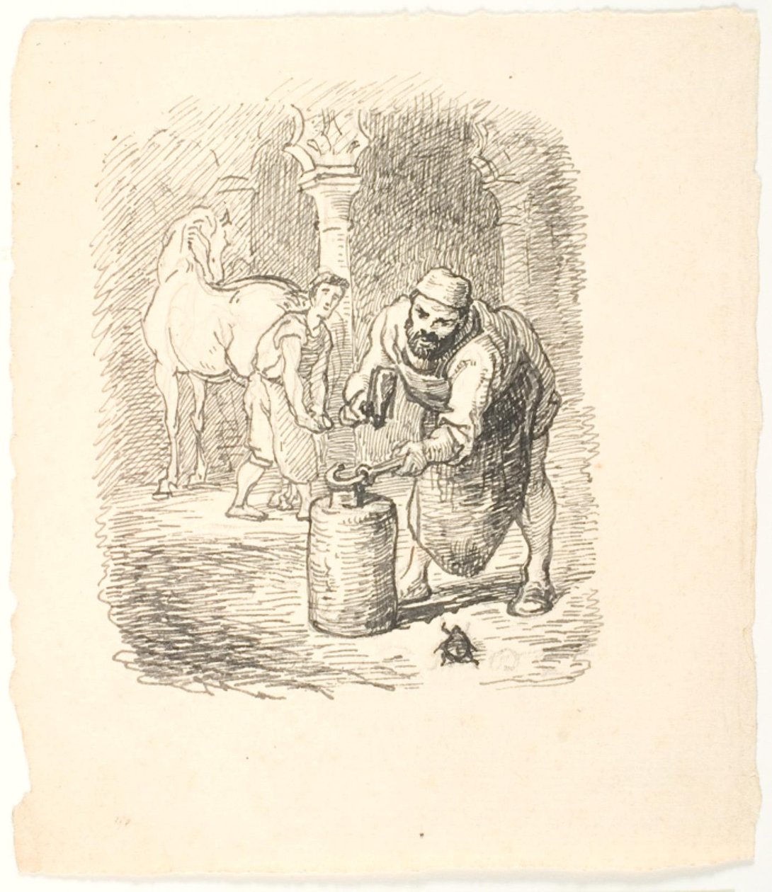 Draft for Illustration for The Dung Beetle by Lorenz Frølich