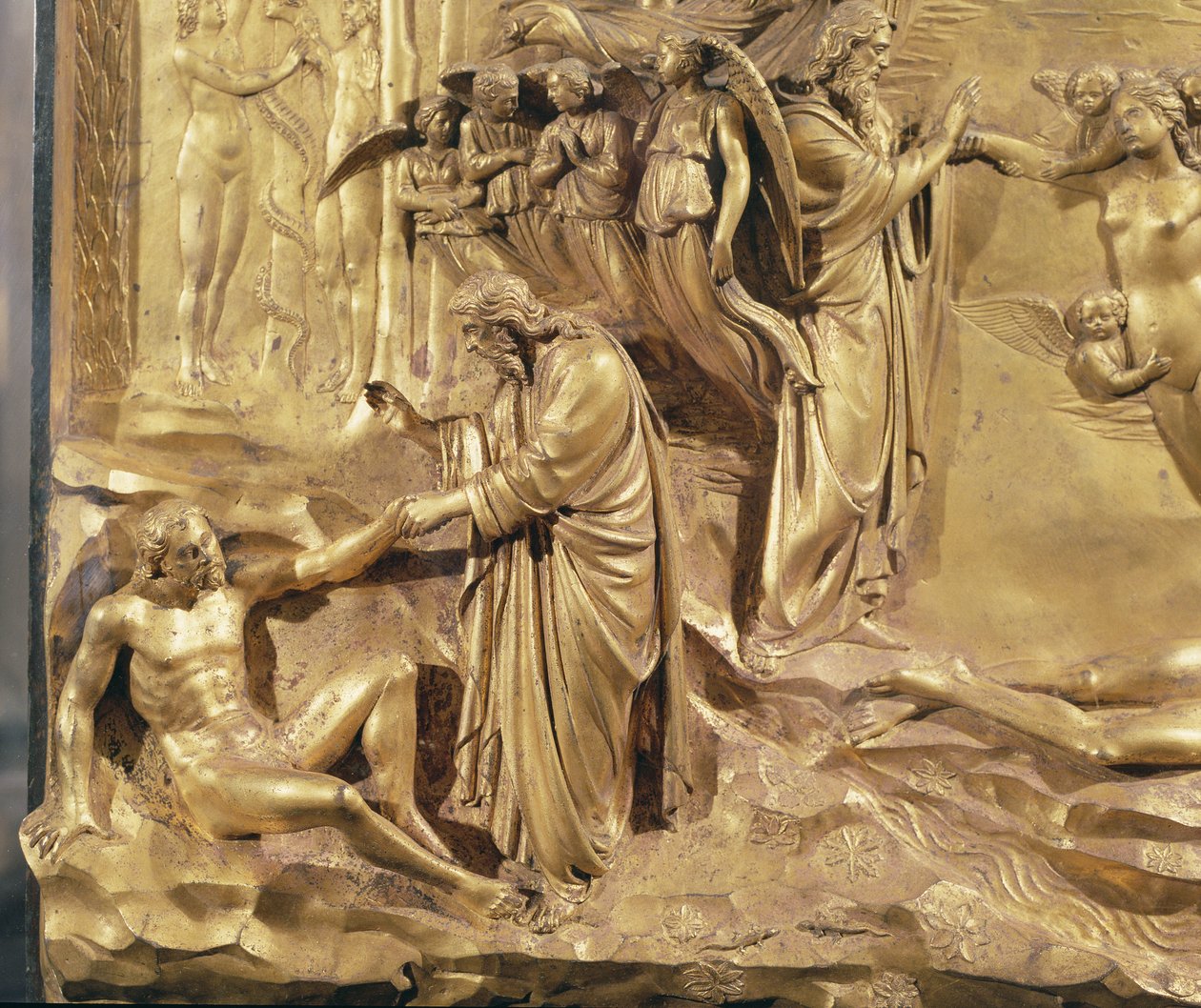 Creation of Man, Doors of Paradise by Lorenzo Ghiberti