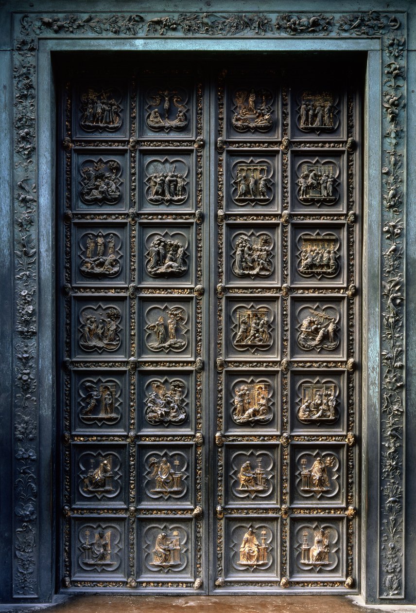 North Doors of the Baptistery of San Giovanni, 1403-24 by Lorenzo Ghiberti