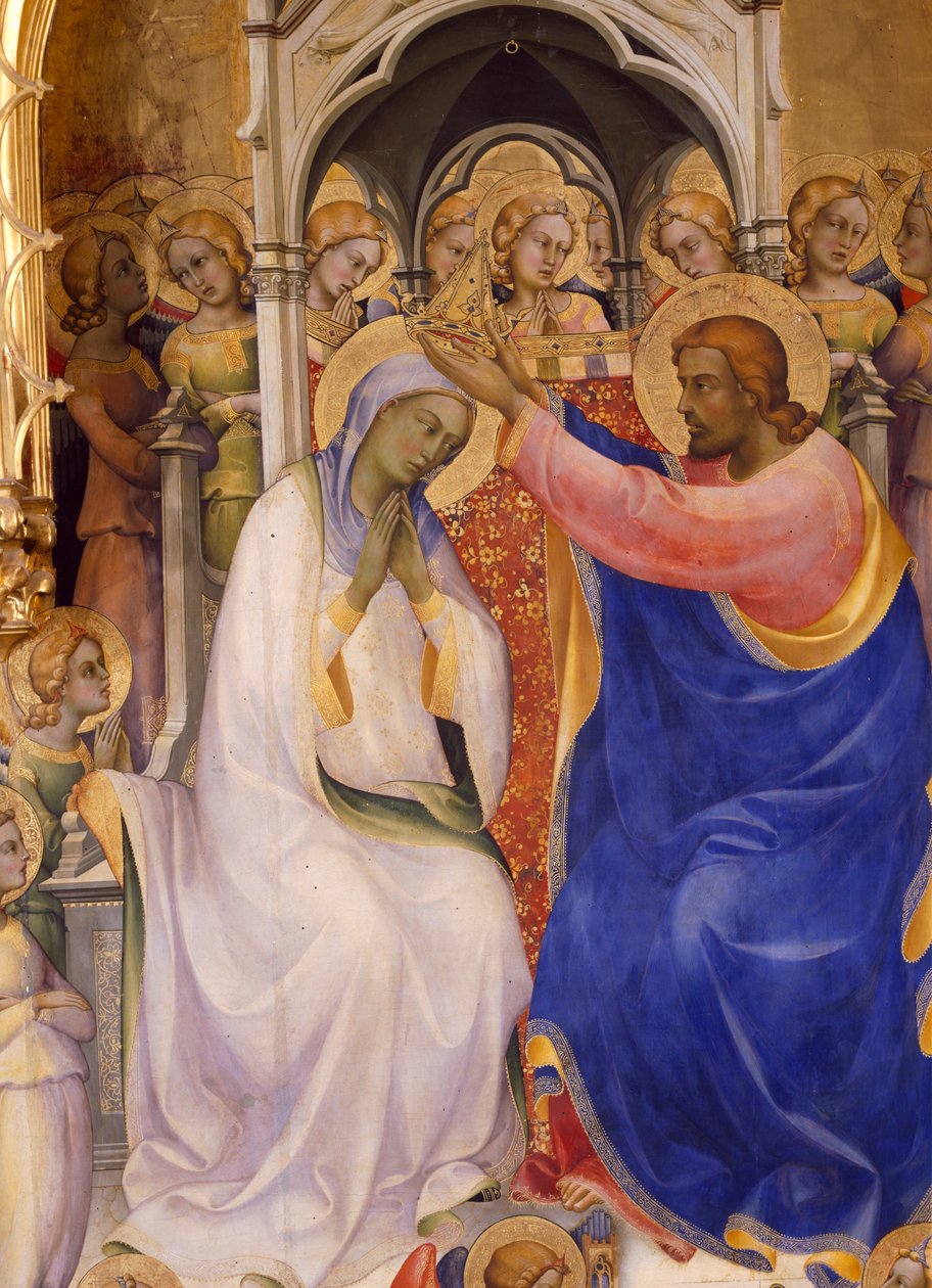 The Coronation of the Virgin (detail) by Lorenzo Monaco
