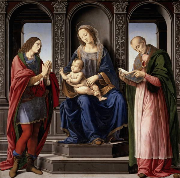 Madonna and Child with SS. Julian and Nicholas by Lorenzo di Credi